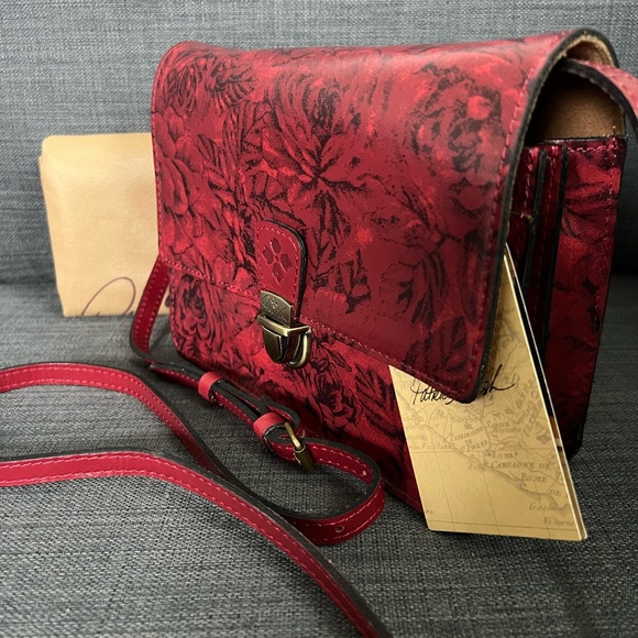 NWT PATRICIA NASH LANZA CROSSBODY BAG TOOLED LEATHER - Picture 3 of 12